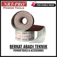 NRT-PRO Amplas Roll 4" Kertas Kain Meteran Per 1 Meter Grit Grade 60 80 100 120 150 180 240 320 400