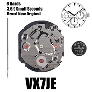 1pcs VX7J Movement VX7JE Movement VX7 Series Quartz Movement 3.6.9 Small Seconds Size:12 3/4''' Six 