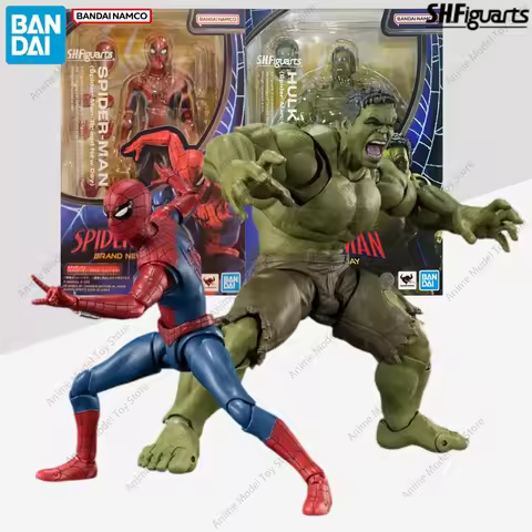 2026 Original Bandai in Stock Genuine Figures SHF Spider-Man: Brand New Day Anime Spider-Man Hulk Mo