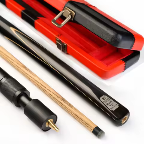 Omin Silver Basic Series 3/4 Snooker Cue Stick 11.5mm Tip Ash Wood Shaft Brass Joint Solid Wood Butt