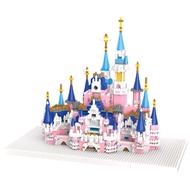 Compatible With Lego Building Blocks Disney Castle Series High Difficulty Particle Assembling Toys for Girls big block toys