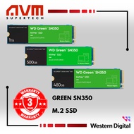 AVM WD SSD GREEN SN350 NVME M.2 PCIE GEN3 Internal SSD - 1TB / 500GB / 480GB