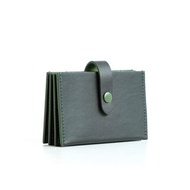 MAKE:D 仙人掌皮革手風琴卡皮夾黑色