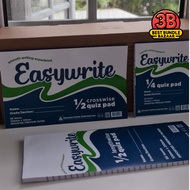 EASYWRITE QUIZ PAD - VALUE PACK 5! (1/4, 1/2 CROSSWISE, 1/2 LENGTHWISE)