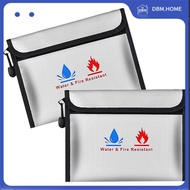 Fireproof and Waterproof Document Carry Case-9" X 7" Large 2-Pack Safe Bag with Zipper for Secure St