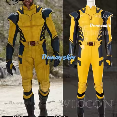 Movie Wolverine Cosplay Costume Mask Jumpsuit Vest Gloves Belt Wolf Steel Claw Handsome Suit For Men