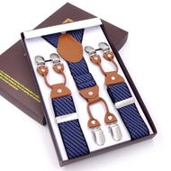 Men Men's Straps Men's Suspenders Trousers Suspenders Clip People Suspenders Straps Men's Six Clips 