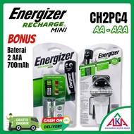 ENERGIZER Recharge Mini Charger Baterai 2 slot for AA/AAA