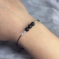 寶淇 - 三寶墨翠手繩 - 天然A貨翡翠