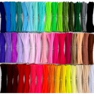 LH 100Pcs Twist Stick/Colourful Chenille Stems/Dawai Jong/Dawai Bulu/Pipe Cleaner