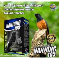 NANJUNG 105 VOER PAKAN BURUNG KACER MURAI PREMIUM EBOD JAYA 100 GRAM PAKAN BURUNG KACER MURAI