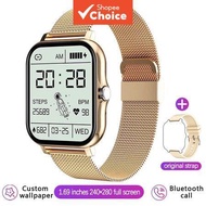 2026 Smart Watch for Women 1.69 Color Screen Full Touch Fitness Tracker IP67 Waterproof Smart Watch 