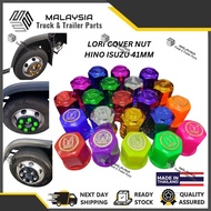 Truck Lori Cover Nut Lori Nat HICOM HINO ISUZU 41mm Wheel Tayar Nut Cover Thailand Lori Aksesori