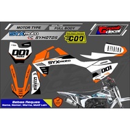 Decal Sticker Mini Trail Sticker SYXmoto 50cc PC SMOTOS 50cc Full Body Free Custom Sticker Motor