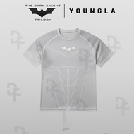 Youngla Joint Superman Mens T-shirt Sports Fitness Quick-drying Breathable Stretch Slim Short Sleeve