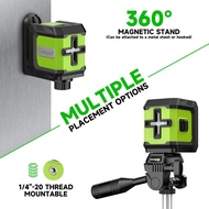 Laser Level with Tripod,98ft Self Leveling Laser Level Green Line Laser, Cross Line Laser Leveler To