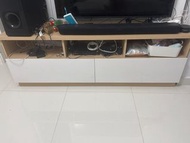 電視櫃、咖啡機、置物架、洗衣機