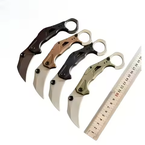 Folding Pocket Outdoor Camping Hiking Fishing Survival Claw Knife 8Cr13Mov Blade Portable Utility Fr