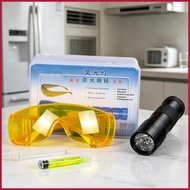 Ac Leak Detector Kit Fluorescent Dye Diagnostic Tool Car AC UV Dye Leak Detector Kit for Vehicles RV