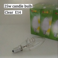 Candle Bulb E14 25W 240V Clear Bulb (2pcs)