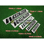 works engineering sticker car sticker/3inci - 9inci