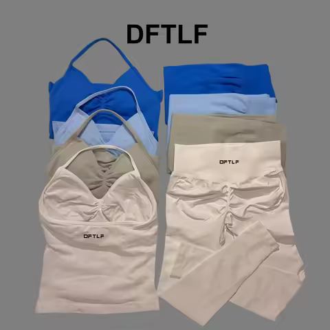 DFTLF 2 Pieces Sportswear Women Yoga Set Gym Clothes Sportswear Yoga Suits Fitness Set Tracksuits Sp