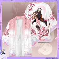 New Anime Demon Slayer Kimono Zenitsu Tanjirou Cosplay Haori Cardigan Casual Tops