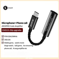 New JCALLY JM30PRO Digital Audio DAC Adapter Cable TYPE-C to 3.5mm Adapter CS43131 DAC JM30 Pro USB-