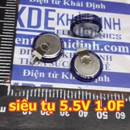2 super capacitors, high capacity capacitors 5.5V 1F 1.0F SE-5R5-D105VYV KAMCAP slim vertical type k