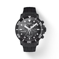 天梭T120六針最新款，橡膠帶，表徑45mm！防水300米T120.417.37.051.02 TISSOT SEASTAR 1000 CHRONOGRAPH