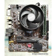 COMBO SET PROCESSOR  +  MOTHERBOARD + RAM 8GB SOCKET AM4