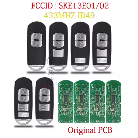 BaoJiangDd Smart Remote Car Key Fit For Mazda CX4 CX5 M2 M3 AXELA M6 ATENZA CX8 CX9 SKE13E01/02 KEYL