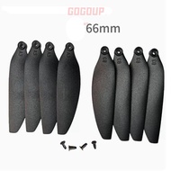 GOGUVO Remote Control Drone Parts, Universal Plastic Folding Propeller Blades, Black 58mm/66mm Quadc