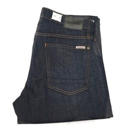 Hudson M655ZDHA USA blue and black stretch straight-leg jeans for men (H10734)