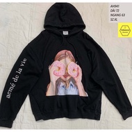 [SHOP PHOTO]AH941 Hoodie for men and women with loose form, super beautiful felt, Korean style, 2han