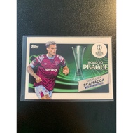 E322 Gianluca Scamacca West Ham United WHU Road To Prague Topps UCC 2023 soccer card
