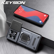 Keysion Chống Sốc Ốp giáp cho Xiaomi 14t Pro 5g trượt camera khung bảo vệ đứng điện thoại Ốp lưng ch