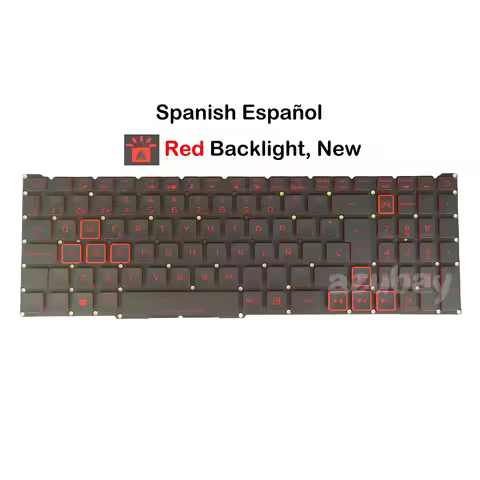 SP Spanish Red Backlit Laptop Keyboard For Acer Aspire Nitro LG05P_N14BRL1 NKI15170VN 336000C4KC01 P