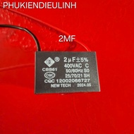 (GENUINE) 2MF/400V FAN CAPACITOR VINAWIND-NEW TECH