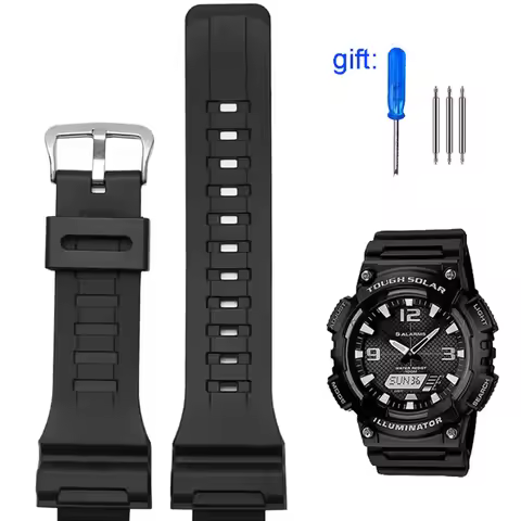 Silicone Watchband for Casio AQ-S810w 800 W-735H TRT-110H AEQ-110w AE-1000W W-735H SGW-300H MRW-200H