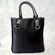 Shopping Bag Mixed With Glass Leather Brand Name (Code Ff9)