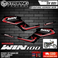 HONDA WIN 100 VARIATION STICKER STRIPING HONDA WIN 100 SV 001 MOTORCYCLE STRIPING STICKER LIST