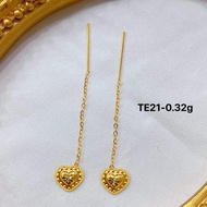 18K Saudi Gold Tictac Earrings