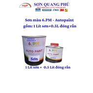 1 lít Sơn màu đen 1K - 2K ( Sơn oto xe máy ) sơn phủ đen nước sơn đen 2K SONQUANGPHU8856