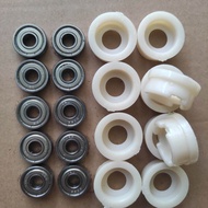 Bộ 10 cái somi nhựa ABS và 10 cái bạc đạn 608 tháo máy nhật bãi dùng chế cho quạt B3 B4 B5