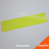 Sticker Cutting Safety Sign Arrow Green Stabillo Shiny 30cm Metalic Reflective Stickers Promos Package