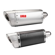 Universal 51mm Escape Moto Exhaust Motorcycle carbon fibre Muffler Motocross Pipe For R6 Z900 MT07 R