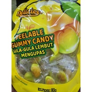 Delicies Peelable Gummy Candy – Gula-Gula Lembut Mengupas Perisa Mangga 80g