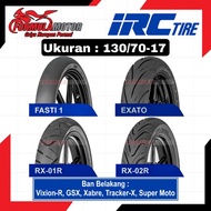 Irc Ring 17 Tubeless 130/70-17 Ban Belakang Motor Vixion-R, Gsx,