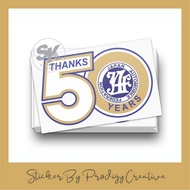 JAF 50th Anniversary JDM Japanese Car Sticker [Ready Stock]